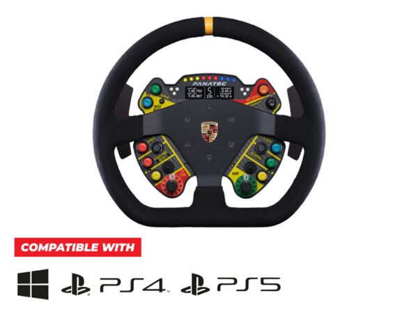 Fanatec Podium Steering Wheel Porsche 911 GT3 R Suede – Simrig And